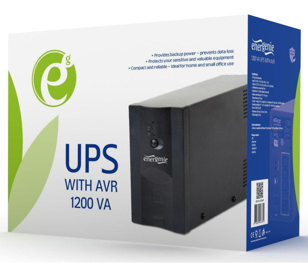 Gembird Energenie Zasilacz awaryjny UPS 1200 VA (720W) obu. metalowa - 1099870 - zdjęcie 4
